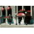 Metal and fabric canvas awnings