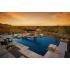 Pool at sunset