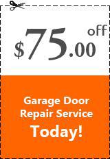Avail $75.00 OFF On all kind of garage door repair service.