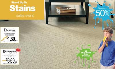 Save up to 50% on Downs Carpet